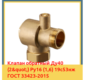 Клапан обратный Ду40 (2") Ру16 (1,6) 19с53нж ГОСТ 33423-2015 в Кызылорде