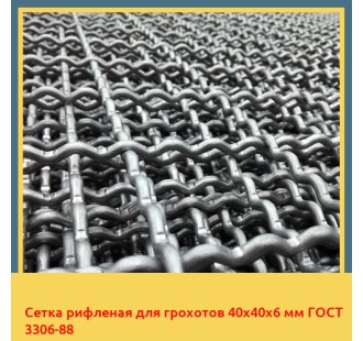Сетка рифленая для грохотов 40х40х6 мм ГОСТ 3306-88 в Кызылорде