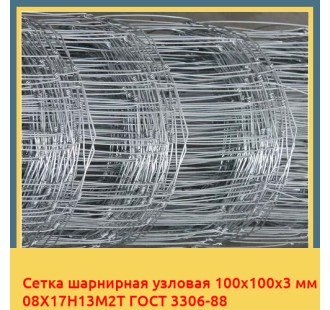 Сетка шарнирная узловая 100х100х3 мм 08Х17Н13М2Т ГОСТ 3306-88 в Кызылорде